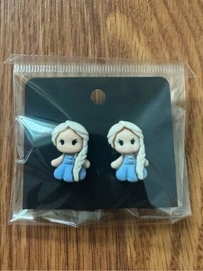 Elsa Inspired Ice Princess Stud Earrings